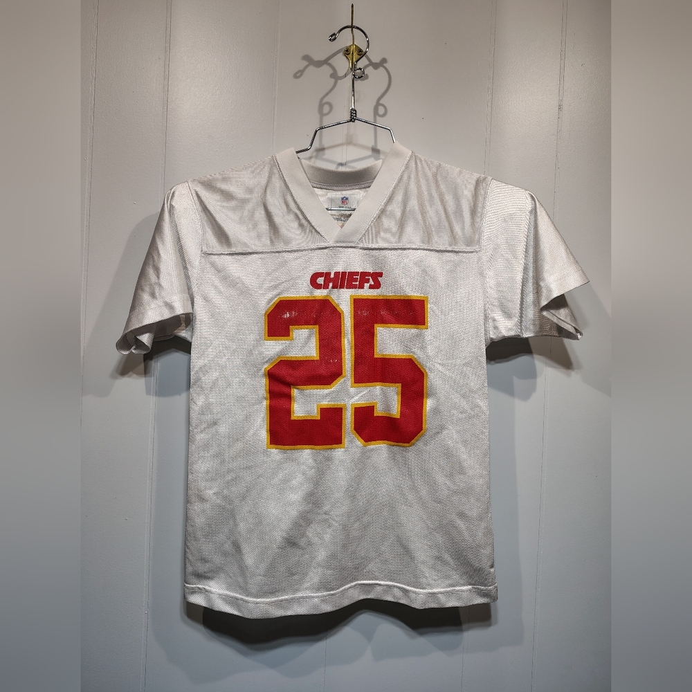 NFL Team Apparel Jamaal Charles #25 Kansas City Chiefs Youth Medium Jersey White